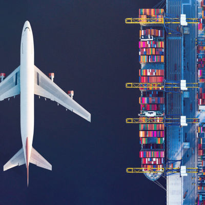 中国からイギリスへの航空・海上輸送